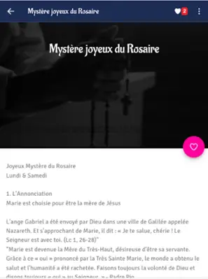 Le Saint Rosaire  Prières pour le Saint Rosaire android App screenshot 12