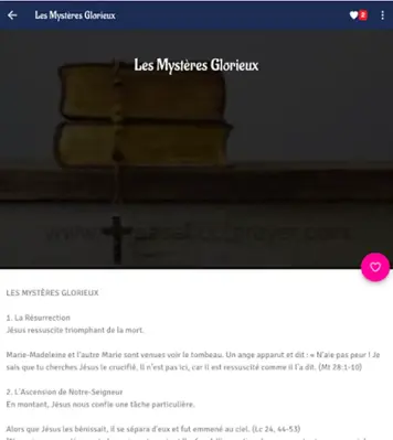 Le Saint Rosaire  Prières pour le Saint Rosaire android App screenshot 1