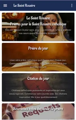 Le Saint Rosaire  Prières pour le Saint Rosaire android App screenshot 22