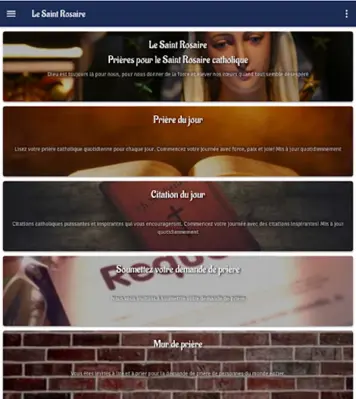 Le Saint Rosaire  Prières pour le Saint Rosaire android App screenshot 7